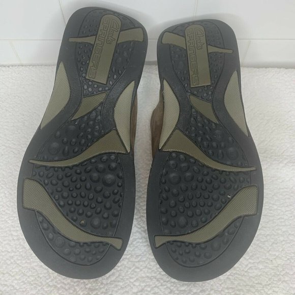 Clarks Springers Size 10 Slip on Brown Comfort - Picture 7 of 7